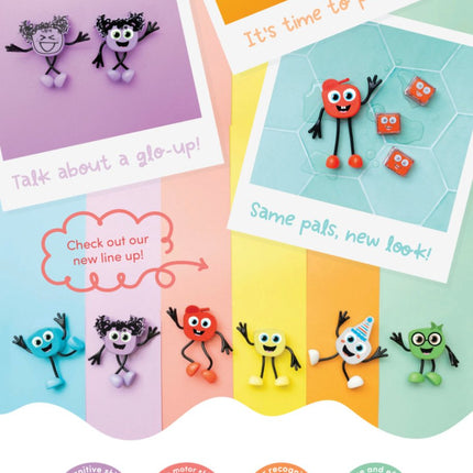 Glopals Badspeelgoed Sensorisch Light - Up Poppetje en Cubes Blair koop je bij Babywinkel