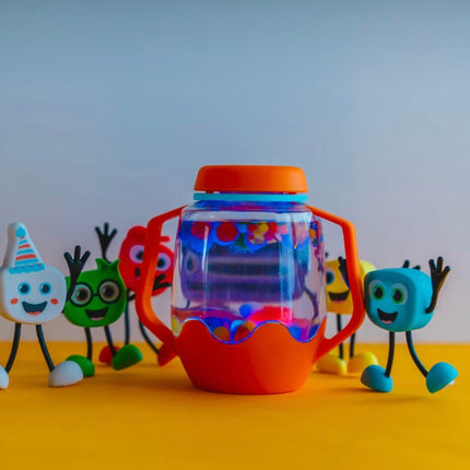 Glopals Badspeelgoed Sensorisch Light - Up Poppetje en Cubes Blair koop je bij Babywinkel