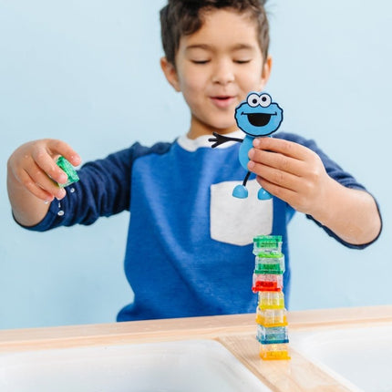 Glopals Badspeelgoed Sensorisch Light - Up Poppetje en Cubes Cookie koop je bij Babywinkel