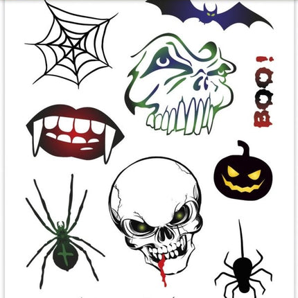 Halloween Nep Tattoos Skelet koop je bij Babywinkel
