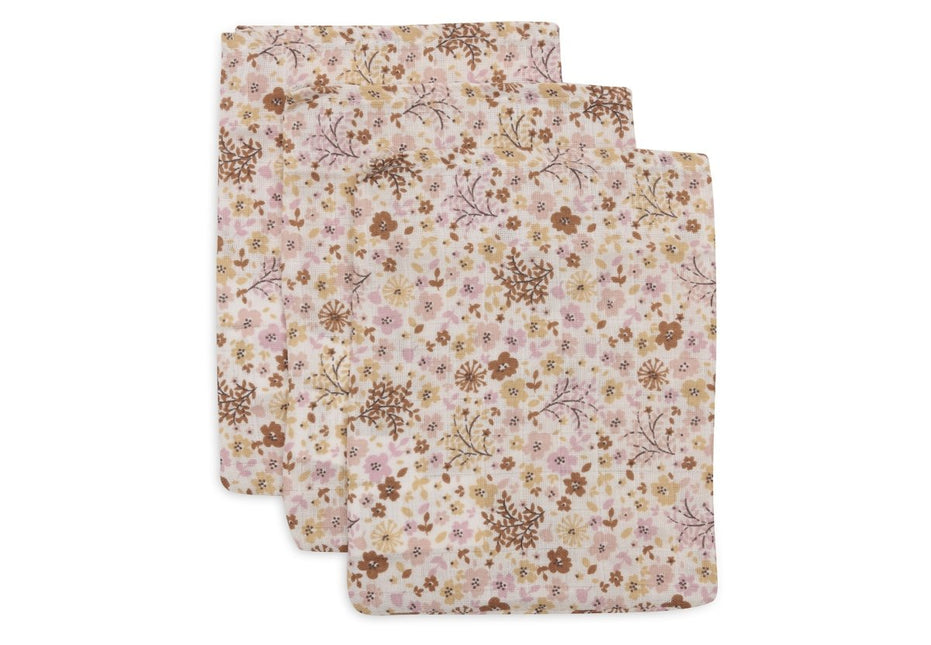 Jollein Washandje Hydrofiel Flower Fairies 15X20Cm 3St koop je bij Babywinkel