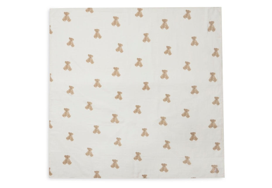 Jollein Hydrofiele Doek Teddy Bear 115X115Cm 2 Stuks koop je bij Babywinkel