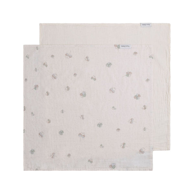 Baby's Only Hydrofiele Doek Tender Linen/Clover 65X65Cm 2 - Pack koop je bij Babywinkel