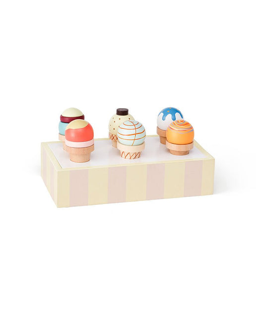 Ijskraam houten ijshoorns koop je bij Babywinkel