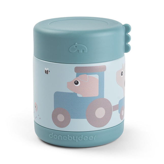 Done by Deer Opbergbakjes Tiny Farm Blauw 300Ml koop je bij Babywinkel