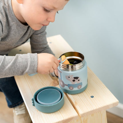 Done by Deer Opbergbakjes Tiny Farm Blauw 300Ml koop je bij Babywinkel