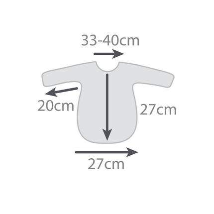 Silly Billyz Slabbetje Small Met Long Sleeve Dusty Blue koop je bij Babywinkel