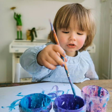 Silly Billyz Slabbetje Small Met Long Sleeve Dusty Blue koop je bij Babywinkel