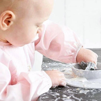 Silly Billyz Slabbetje Small Met Lange Mouwen Antique Pink koop je bij Babywinkel