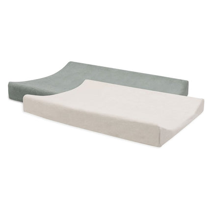 Jollein Aankleedkussenhoes Sea Green/ Ivory 50X70Cm 2St koop je bij Babywinkel