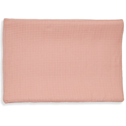 Jollein Aankleedkussenhoes Wrinkled Cotton Rosewood 50x70cm koop je bij Babywinkel