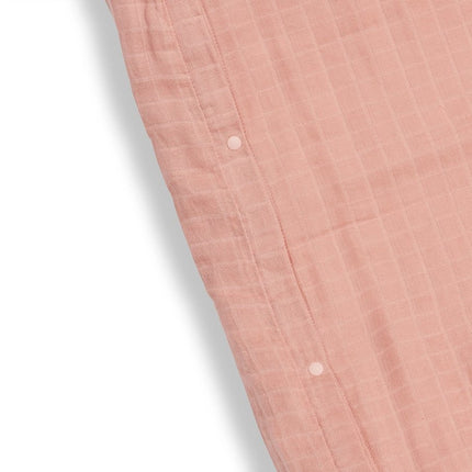 Jollein Aankleedkussenhoes Wrinkled Cotton Rosewood 50x70cm koop je bij Babywinkel