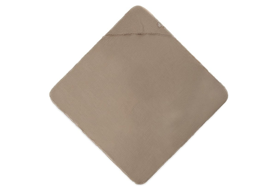 Jollein Badcape Baby Embroidery Biscuit 75x75cm koop je bij Babywinkel