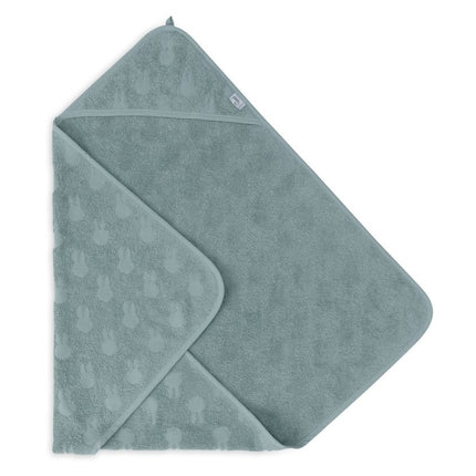 Jollein Badcape Baby Miffy Jaquard Sea Green 75X75Cm koop je bij Babywinkel