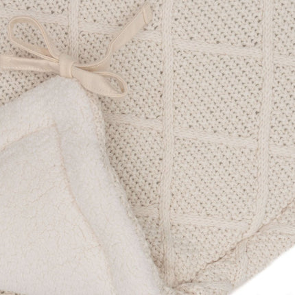 Jollein Boxbumper Check Knit Oatmeal 180 X 30 Cm koop je bij Babywinkel