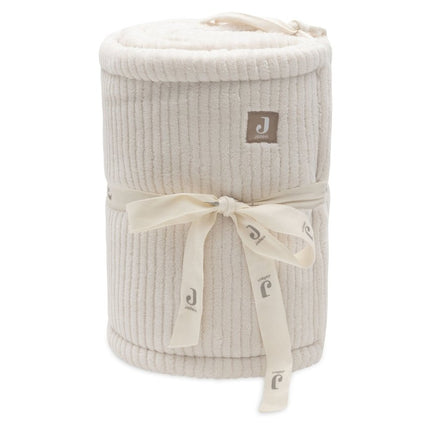 Jollein Boxbumper Cloudy Rib/ Oatmeal 180X30Cm koop je bij Babywinkel