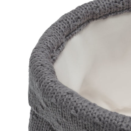 Jollein Commodemandje Bliss Knit Storm Grey koop je bij Babywinkel