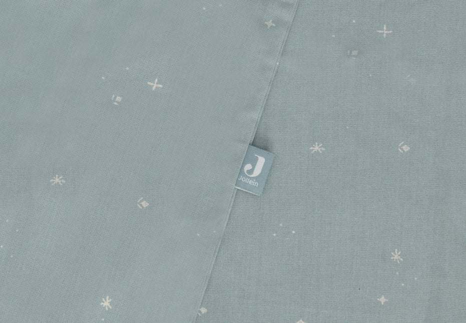 Jollein Dekbedovertrek Peuter Twinkling Sea Green 100 X 140 Cm koop je bij Babywinkel
