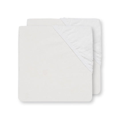 Jollein Hoeslaken Katoen Wit 50x90cm koop je bij Babywinkel