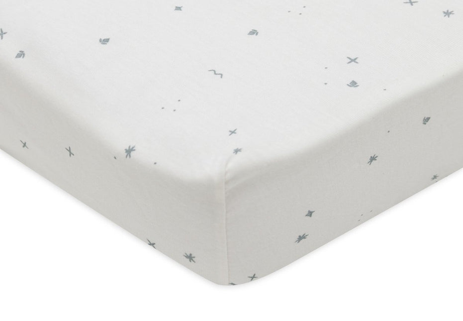Jollein Hoeslaken Peuter Jersey Twinkling Sea Green 60 X 120 Cm koop je bij Babywinkel