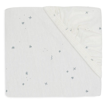 Jollein Hoeslaken Peuter Jersey Twinkling Sea Green 60 X 120 Cm koop je bij Babywinkel