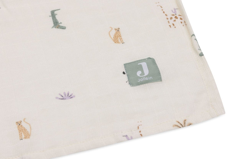Jollein Hydrofiele Doek Jungle Jambo 115 X 115 Cm 2St koop je bij Babywinkel