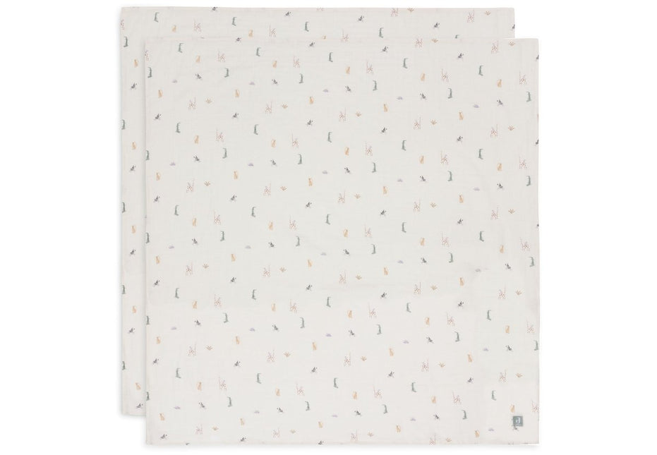 Jollein Hydrofiele Doek Jungle Jambo 115 X 115 Cm 2St koop je bij Babywinkel