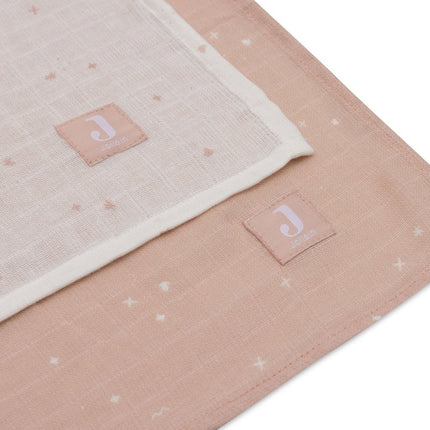 Jollein Hydrofiele Doek Twinkling Wild Rose 115 X 115 Cm 2St koop je bij Babywinkel