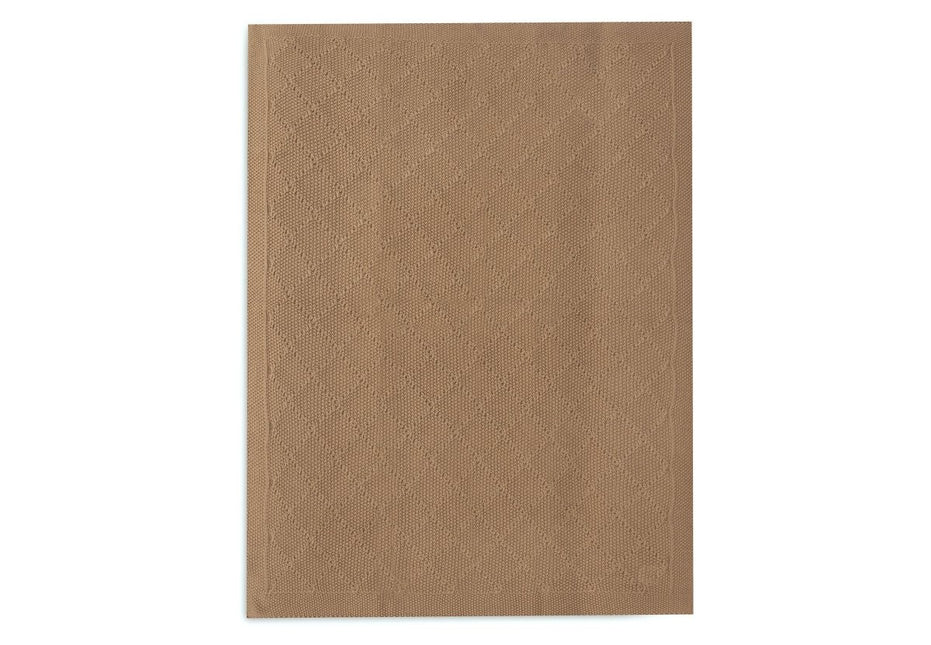 Jollein Ledikantdeken Check Knit Biscuit 100 X 150 Cm koop je bij Babywinkel
