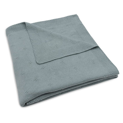 Jollein Ledikantdeken Cosy Knit Sea Green 100 X 150 Cm koop je bij Babywinkel