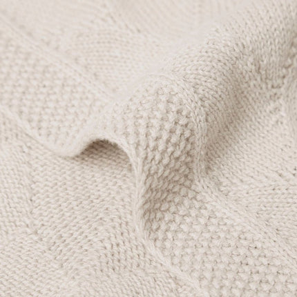Jollein Ledikantdeken Shell Knit Nougat 100x150cm koop je bij Babywinkel
