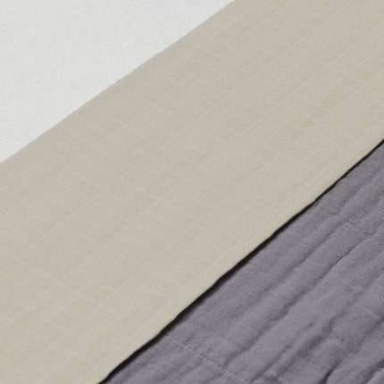 Jollein Ledikantlaken Wrinkled Cotton Nougat 120x150cm koop je bij Babywinkel