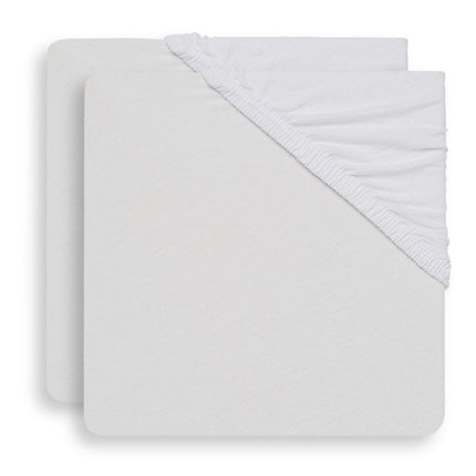 Jollein Molton Hoeslaken Wit 40x90cm 2st koop je bij Babywinkel