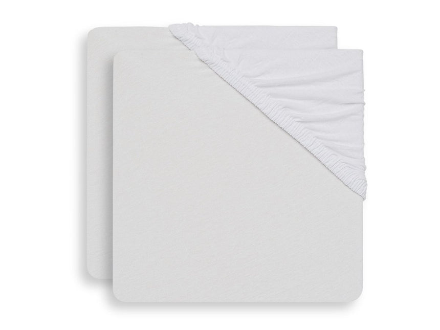 Jollein Molton Hoeslaken Wit 40x90cm 2st koop je bij Babywinkel