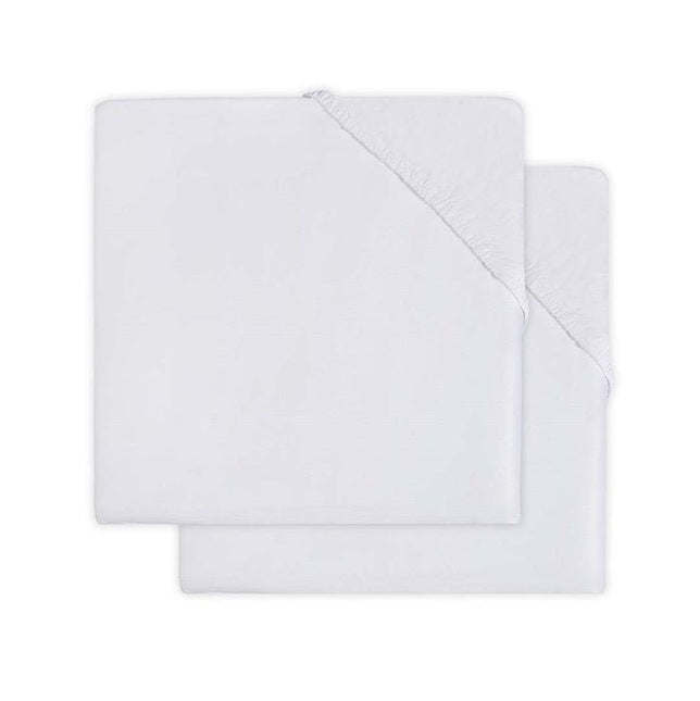 Jollein Molton Hoeslaken Wit 60x120cm 2st koop je bij Babywinkel