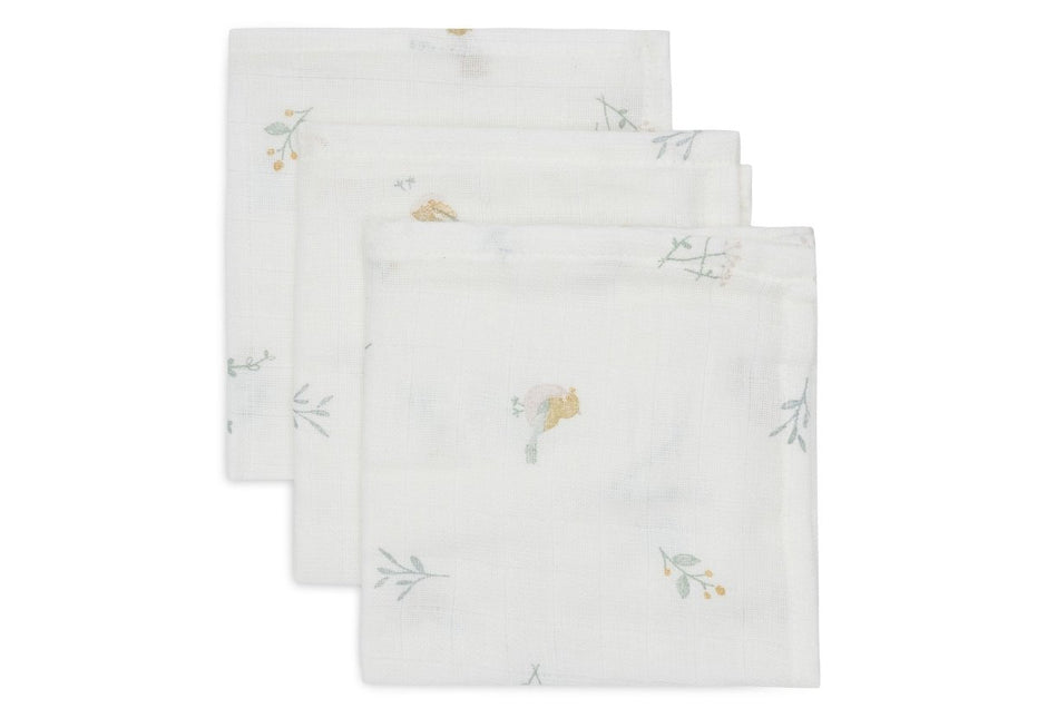 Jollein Monddoekje Lovely Birds 31 X 31 Cm 3St koop je bij Babywinkel