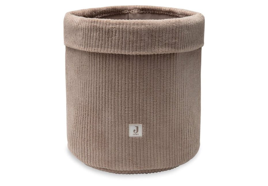 Jollein Opbergmand Cloudy Rib/ Milky Coffee koop je bij Babywinkel