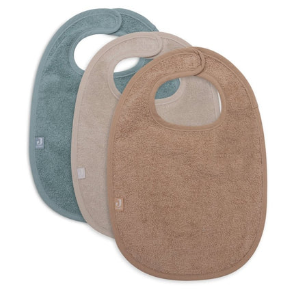 Jollein Slabbetje Sea Green/Nougat/Biscuit 3St koop je bij Babywinkel