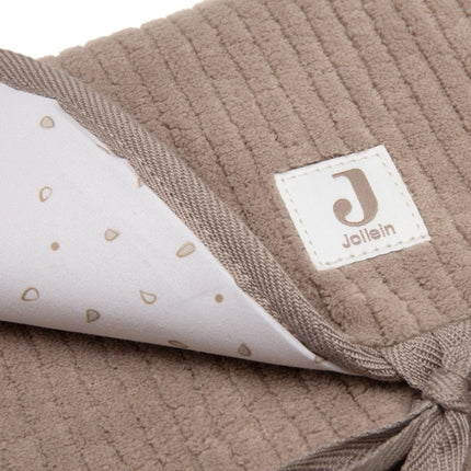 Jollein Verschoningsmat Cloudy Rib/ Milky Coffee koop je bij Babywinkel