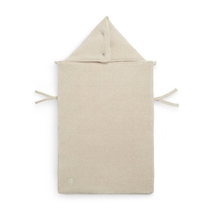 Jollein Voetenzak Autostoel Groep 0+ 3/5 Punts Basic Knit Nougat koop je bij Babywinkel