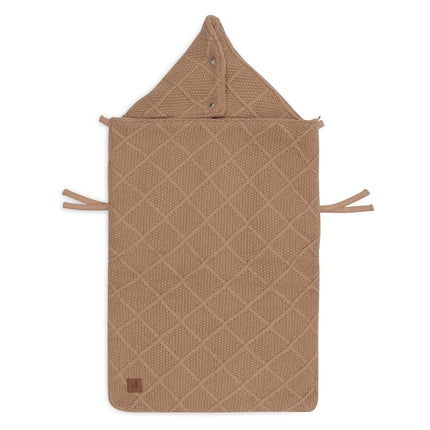 Jollein Voetenzak Check Knit Biscuit 0+ 3/5 Punts koop je bij Babywinkel