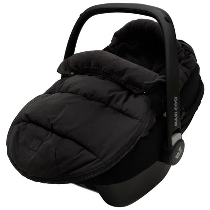 Jollein Voetenzak Puffed Zwart 0+ 3/5 Punts koop je bij Babywinkel