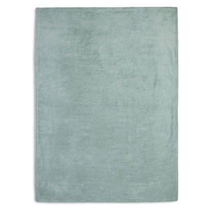 Jollein Wiegdeken Basic Knit Forest Green/Fleece 75x100cm koop je bij Babywinkel