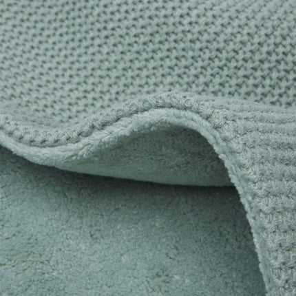Jollein Wiegdeken Basic Knit Forest Green/Fleece 75x100cm koop je bij Babywinkel