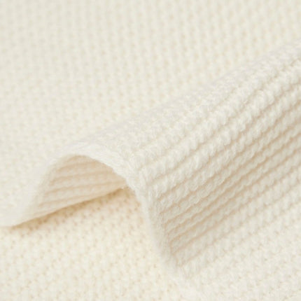 Jollein Wiegdeken Basic Knit Ivory 75x100cm koop je bij Babywinkel
