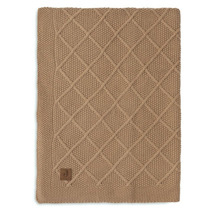 Jollein Wiegdeken Check Knit Biscuit 75 X 100 Cm koop je bij Babywinkel