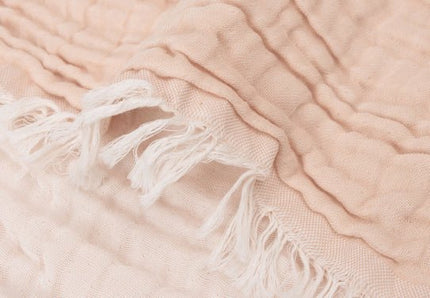 Jollein Wiegdeken Fringe Moonstone/Ivory 75X100cm koop je bij Babywinkel