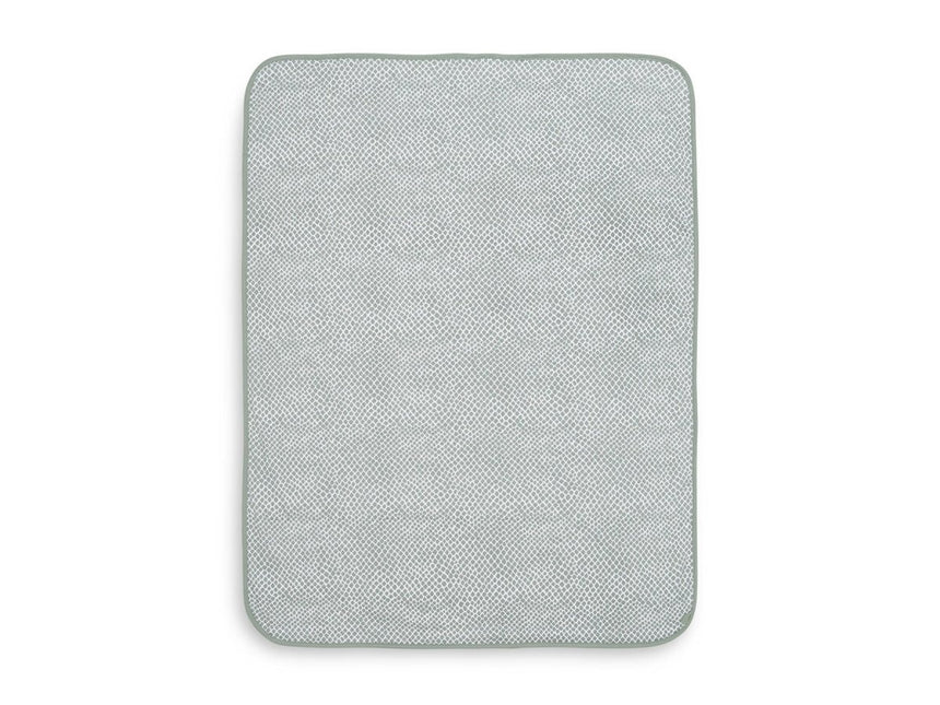 Jollein Wiegdeken Jersey Snake Ash Green 75x100cm koop je bij Babywinkel
