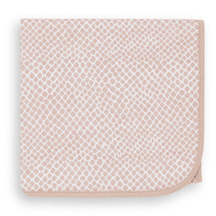 Jollein Wiegdeken Jersey Snake Pale Pink 75x100cm koop je bij Babywinkel