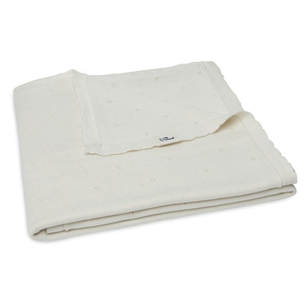 Jollein Wiegdeken Pointelle Ivory 100x150cm koop je bij Babywinkel